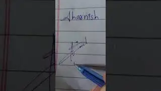 Aharnish  name signature ideas and styles #namesignature