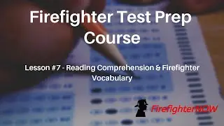 Firefighter Vocabulary and Reading Comprehension