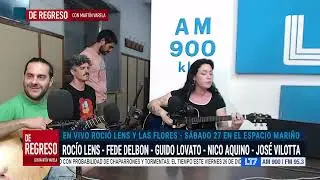 Viernes a pura música en LT7: En vivo Roció Lens y Las Flores