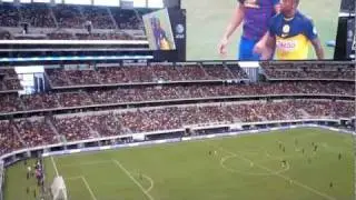 Cowboys Stadium Crowd making the Wave 2011 Herbalife World Football Challenge