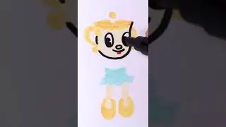 Drawing Ms. Chalice (Shrinky Dinks│Cuphead) #shorts