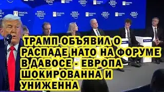 ШОК В ДАВОСЕ! Трамп объявил о распаде НАТО &mdash; Европа унижена и в панике
