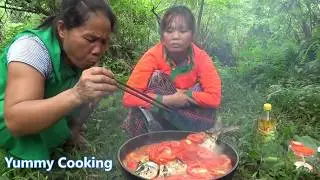Natural life - A Taste of Delicious Primitive Cuisine - Yummy cooking Fruits Tomato recipe