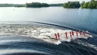 Visiting the Badwater Ski-ters Check out the amazing swivel ski action!