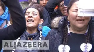 Native Americans rally against Dakota Access Pipeline in Washington