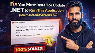 You must install to update.NET to run this application. Framework: 