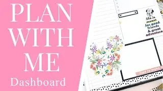 PLAN WITH ME // Dashboard Happy Planner // Disney Be Happy Box + Color Block