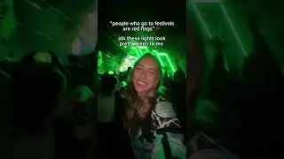 Not a single red laser in sight ✅#redflags #greenflags #edmfamily #festivalhumor #ravefam