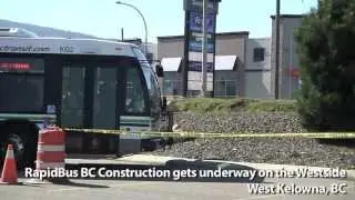 RapidBus BC Construction gets underway on the Westside