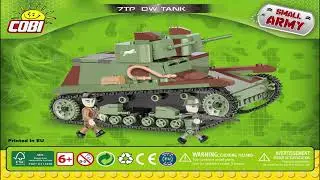 Cobi Instructions | Small Army / WW2 | 2512 | 7TP DW - Polish Two-Turret Light Tank