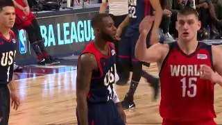 Jonathan Simmons MASSIVE Chasedown Block USA vs. World | 02.17.17