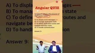 Angular Quiz #9 | Angular Quiz: Test Your Knowledge, Angular Test Questions 
