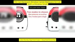 Pet Cat Backpack Window Carrier Backpack For Cat With A Window Small Dog Cat