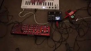 Synth meets Pedal - Behringer Neutron into HX stomp and RC1 looper