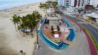 Praia grande SP  Vista por Drone 2021
