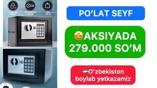 Seyf Narxlari 2025 | Kompakt Uy va Ofis Seyfi 🔐 Mustahkam Po&lsquo;lat | Seyflar Narxi | Sef Narxlari