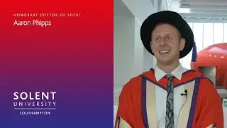 Paralympian Aaron Phipps receives Honorary Doctorate from Solent University