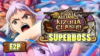 F2P POWER?! SUPERBOSS KIZUNA PREP vs YAMATO! Accessible High-DMG Teams! (OPTC)