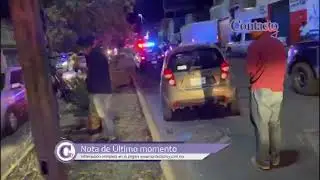 🚨🚨Choque y volcadura por bulevar Durango; el responsable huye y abandona su carro.