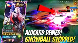 Cecilion & Carmilla Denied Alucard's Snowball and Stole Almost Every Buff, Cecilion Gameplay | #mlbb