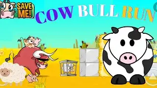 Run Cow Run Gameplay | Jumping Cow Game | Save Cow Game | Save Cow From Farmer | RG Gaming