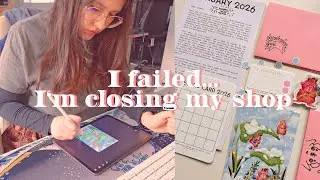 The Art of Letting Go: Closing My Shop and Embracing Snail Mail #artvlog