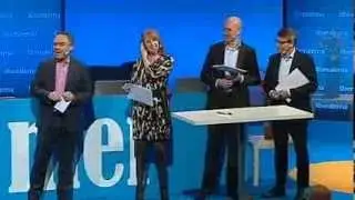 Alliansens partiledare talar på FP-kongressen i november 2013