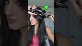 Flat Iron Curl Hack🔥😍 #hairtutorial #easyhairstyle #hairstyles #curls
