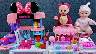 10 minutes of satisfying unboxing, ice cream vending machine, Minnie kitchen set ASMR | Review toys