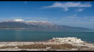Silent Wings Over a Spring Lake,  Cormorants Flying & Snowy Mountain Reflections #eğirdirlake