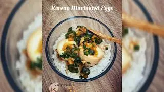 Easy Recipe - Korean Marinated Eggs with Runny Egg Yolks