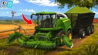 Изготовление и продажа мякины на биогазовой установке | Farming Simulator 23 | Timelapse Fs23|
