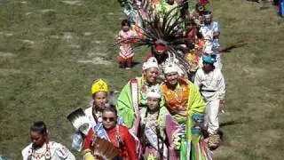 2009 Oglala Lakota Nation Pow Wow Saturday Afternoon Grand Entry Pt 1