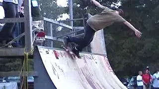 2003 chet childress 6 six gun (Black Label Live) skateboard demo skate barn