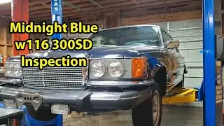 Осмотр автомобиля Midnight Blue W116 300SD