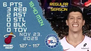Симоне Фонтеккьо: лучшие моменты игры против 76ERS 23.11.2025 РЕГУЛЯРНЫЙ СЕЗОН НБА
