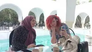 لقاء فني بين دكتورة خيرة بوعتو و تشكليين تونسيين بمدينة الحمامات بالمركزالثقافة  سيبستيان