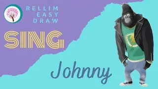 Digital Easy Draw Johnny from Sing. #sing #sing2 #johnny #gorilla #draw #bustermoon