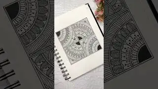 Draw square mandala with me😯✨🌈 ⋆⭒˚.⋆#shorts #art #mandalaart #howto #drawing #trending