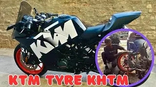 KTM RC CHEAPEST SERVICE IN GURGAON || PICHLA TYARE ख़त्म ?  #ktmservice