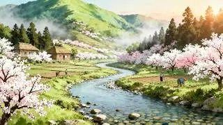 Peach Blossom Spring｜Tao Yuanming&rsquo;s Utopian Fable｜Ghibli-Style Animation + Chinese Reading