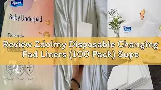 Review Zdolmy Disposable Changing Pad Liners (100 Pack) Super Soft, Disposable Changing Pads, Ultra