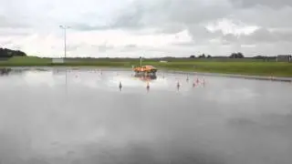 Saab Sonett III Rally slalom 180 degrees - Circuit Lelystad