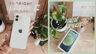 iPhone 12 Mint Green | Unboxing, Setting Up, Comparison (Aesthetic)