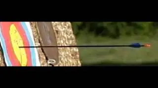 Flecha chegando ao alvo
