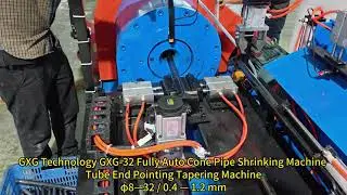 GXG-32 Fully Automatic Cone Pipe Shrinking Tube End Reducing Taper Rotary Swaging Forming Machine锥管机