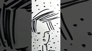windy ink drawing #animatedart #draw #paint