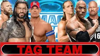 Brock Lesnar & Roman Reigns & John Cena Vs Shawn Michaels & The Rock & Stone Cold WR3D 2k25 GamePlay
