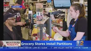 Grocery Stores Install Partitions To Maintain Social Distancing
