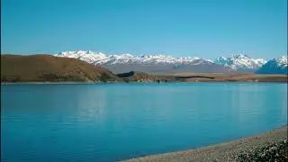 4K UHD - Daily Mindfulness #1 - Alpine Lakes Pukaki and Tekapo - Ambient Music